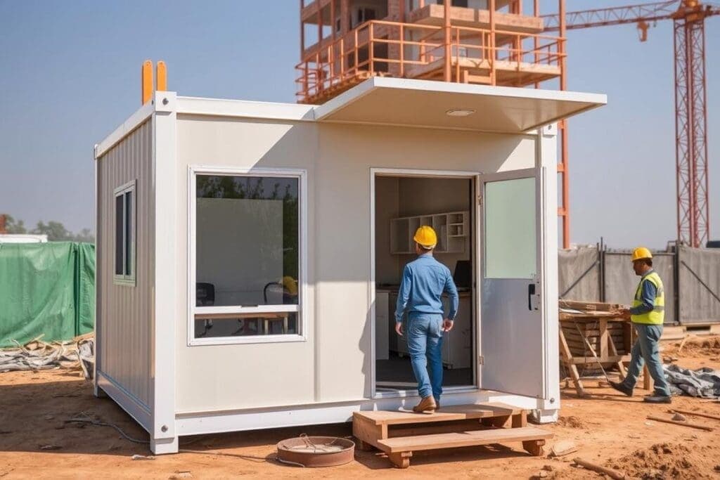 Multi-function site office in Shahdara construction site Multi-function site office in Shahdara construction site