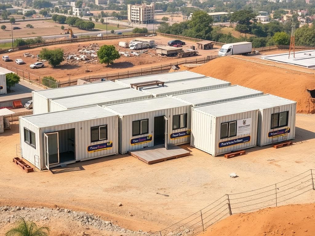 Multi-unit container office complex at Sohna Road Multi-unit container office complex at Sohna Road