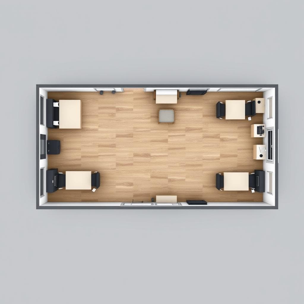 Partitioned admin cabin layout for Noida office Partitioned admin cabin layout for Noida office