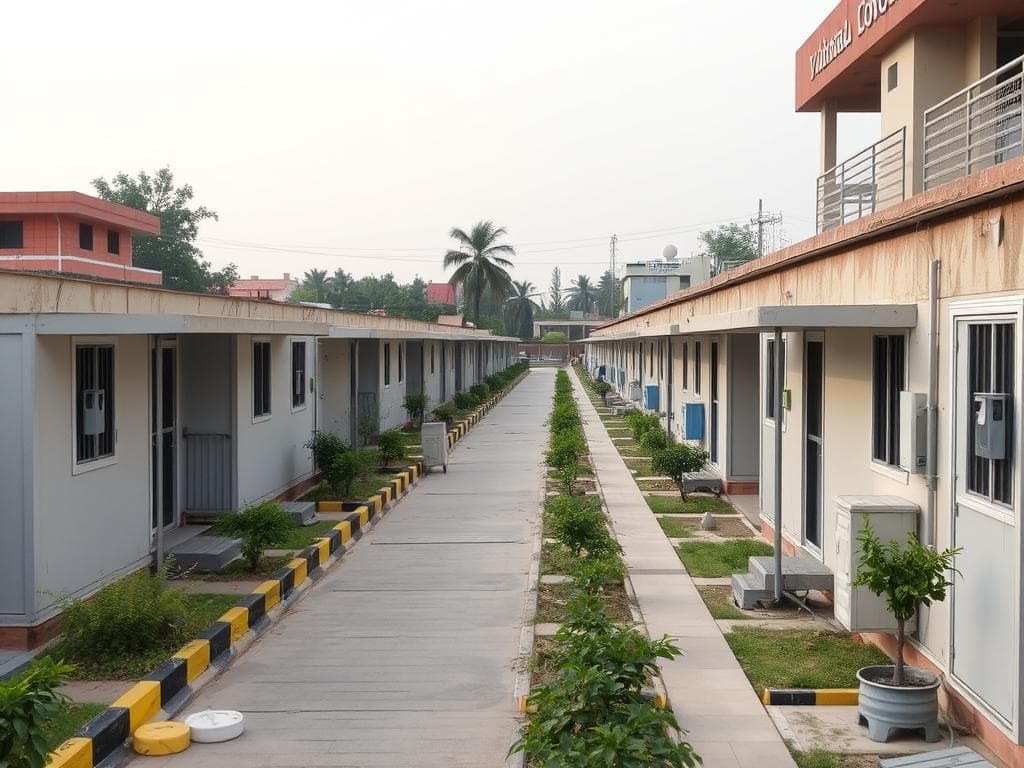 Prefab worker housing in Vaishali Ghaziabad Prefab worker housing in Vaishali Ghaziabad