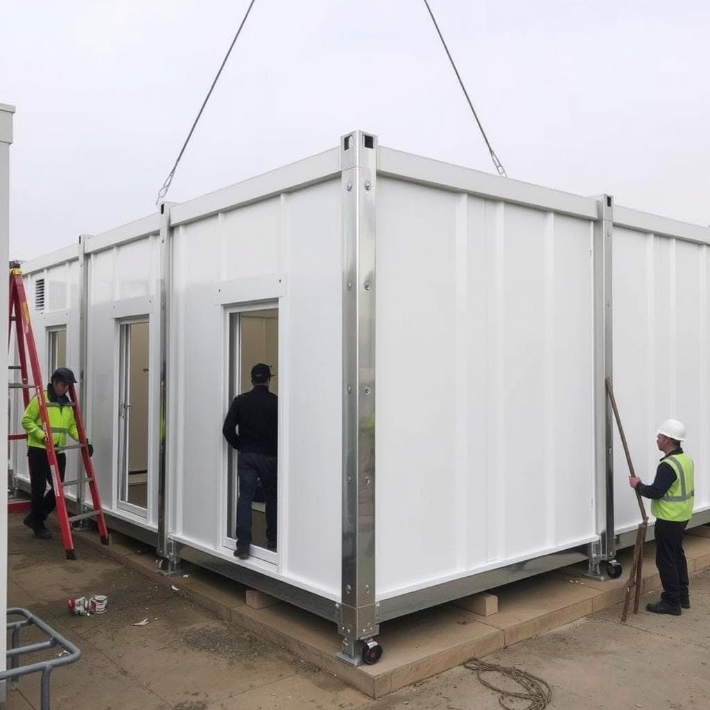 Prefabricated labour colony modules by SAMAN Prefabricated labour colony modules by SAMAN