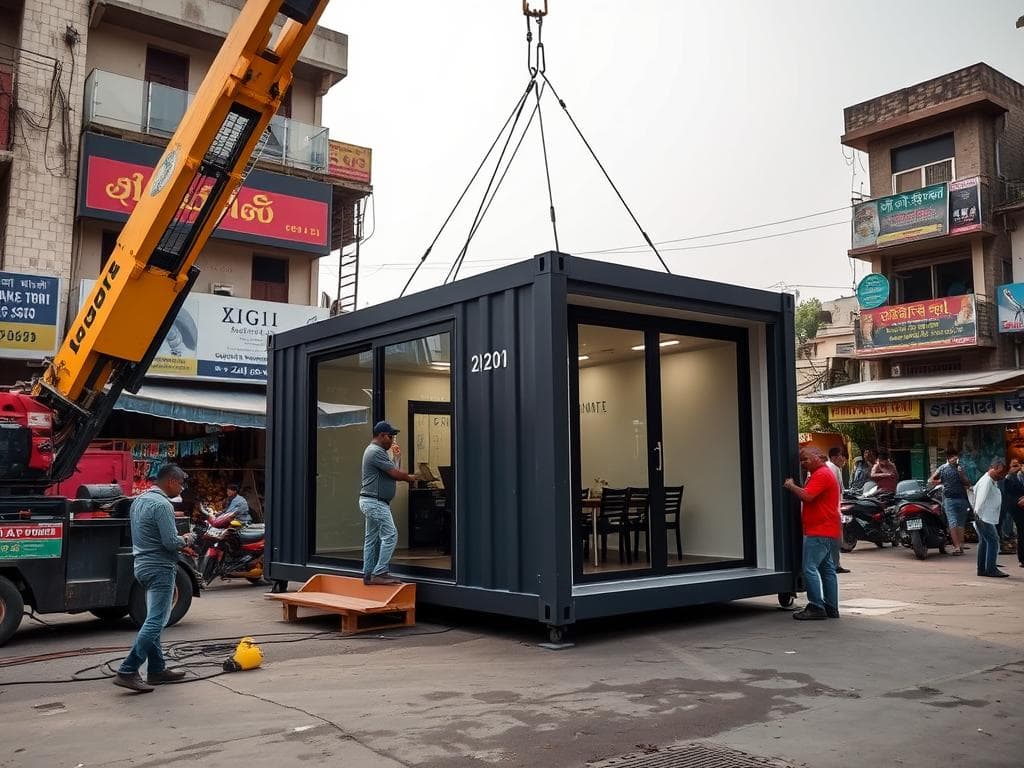 Quick installation of container office in Laxmi Nagar Quick installation of container office in Laxmi Nagar