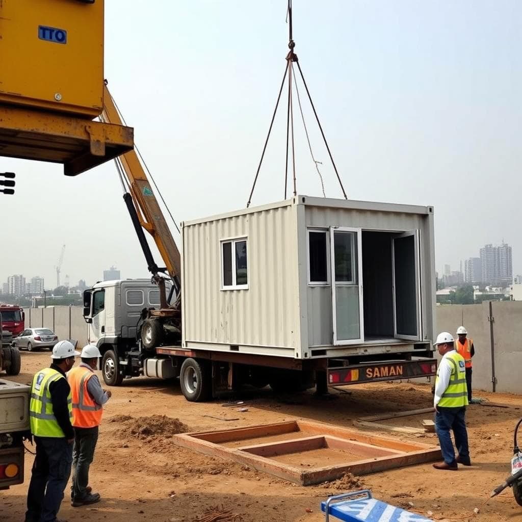 Rapid delivery of Container Office to West Delhi construction site Rapid delivery of Container Office to West Delhi construction site