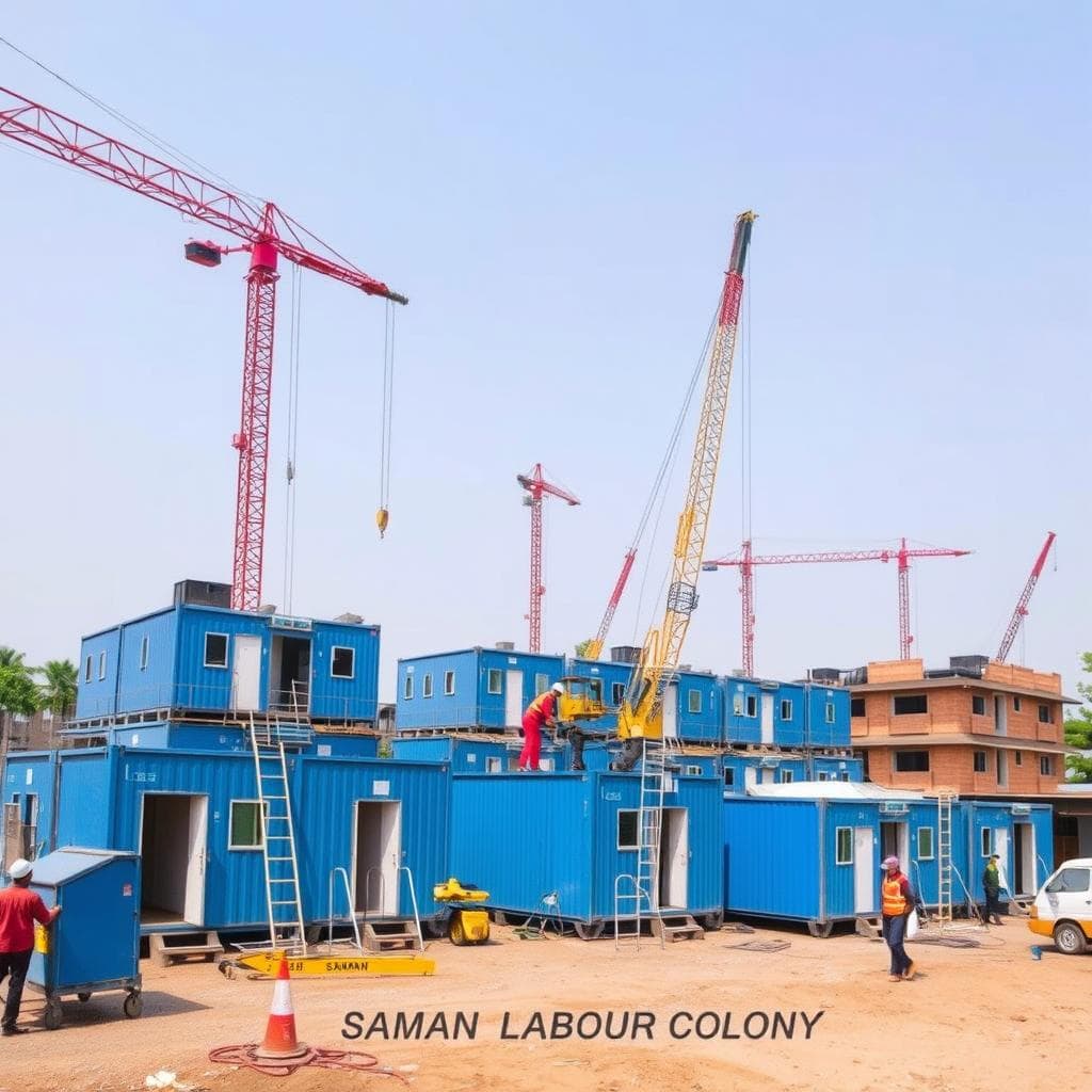 Rapid deployment of labour colony units in East Delhi Rapid deployment of labour colony units in East Delhi