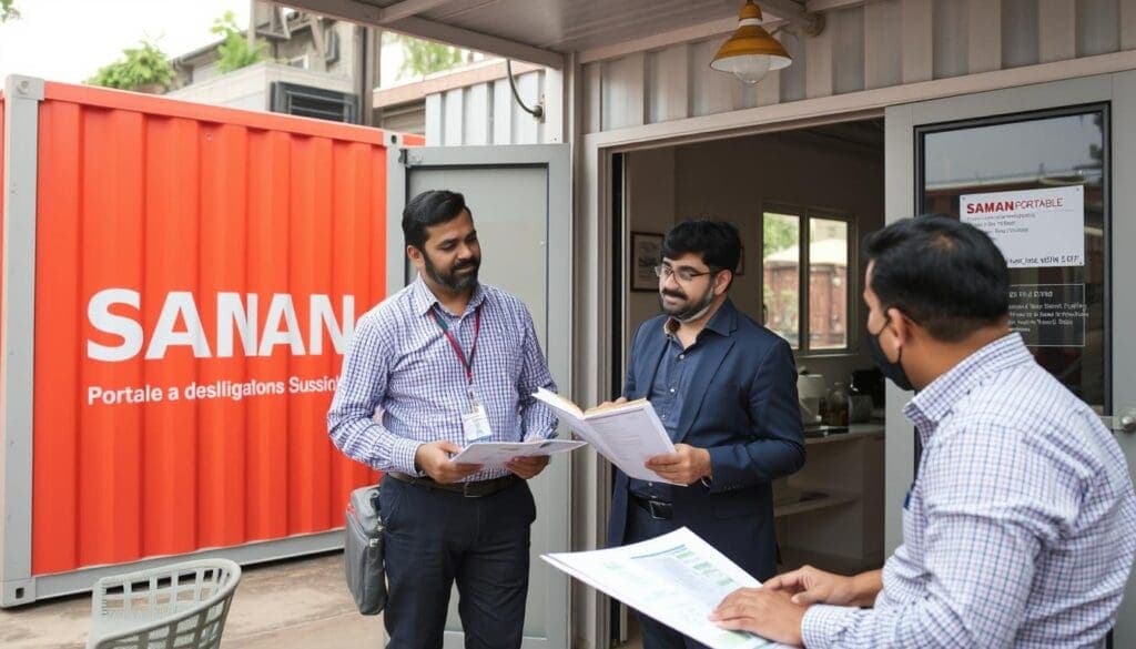 SAMAN Portable team consulting with clients in Central Delhi SAMAN Portable team consulting with clients in Central Delhi