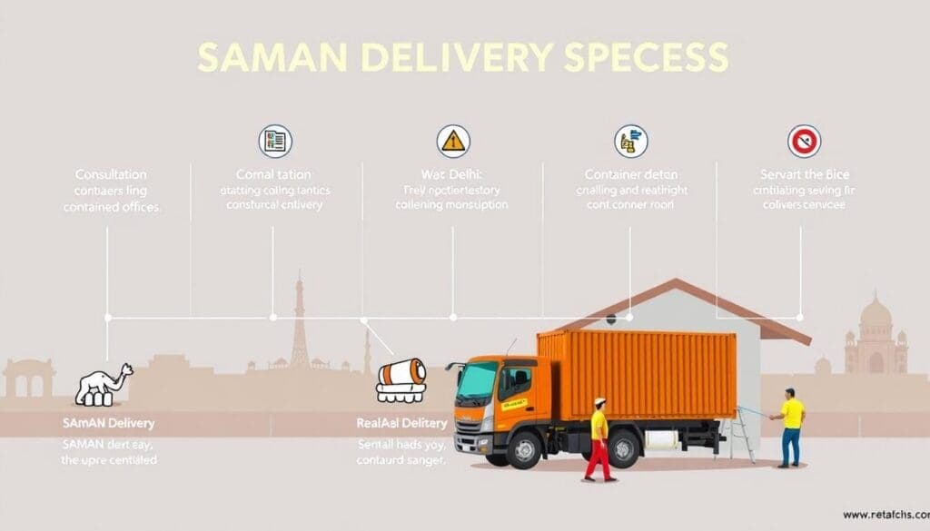 SAMAN delivery process for Container Offices in West Delhi SAMAN delivery process for Container Offices in West Delhi