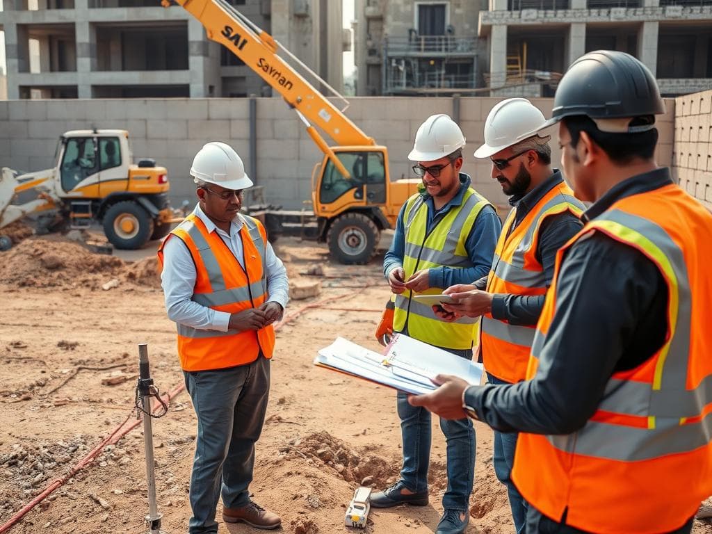 SAMAN team conducting site assessment and compliance check in West Delhi SAMAN team conducting site assessment and compliance check in West Delhi