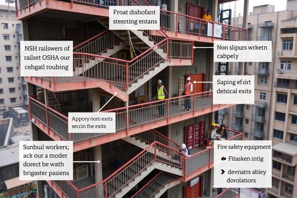 Safety features in G+1 labour colony design Safety features in G+1 labour colony design