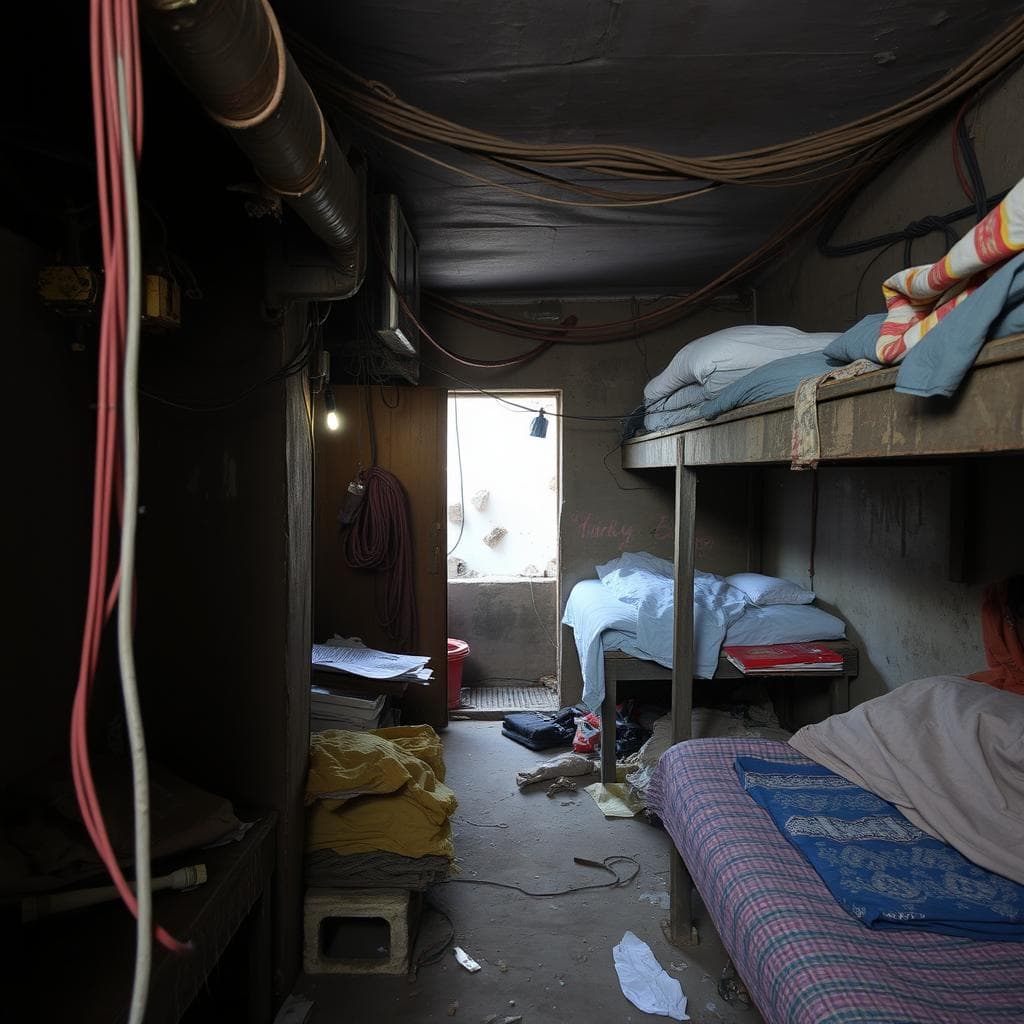 Safety hazards in makeshift labour accommodations Safety hazards in makeshift labour accommodations