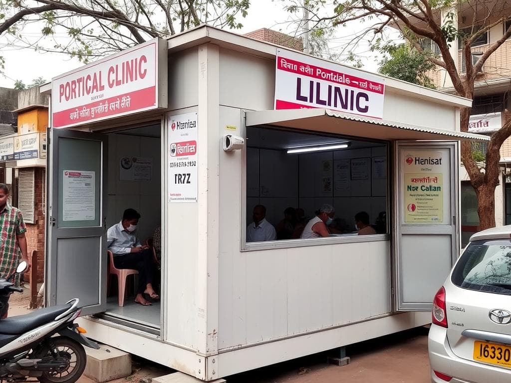 Shahdara Community Clinic portable cabin Shahdara Community Clinic portable cabin
