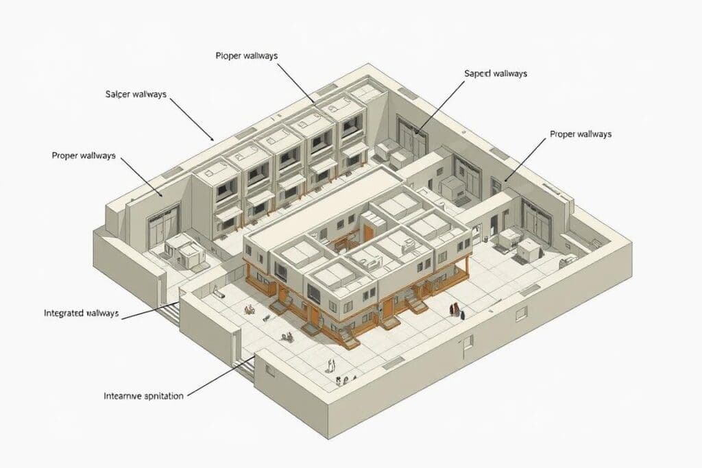 Space-efficient labour colony design in Ghaziabad Space-efficient labour colony design in Ghaziabad