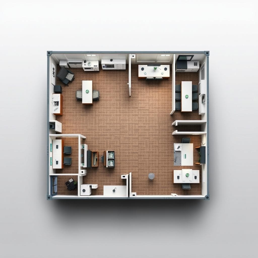 Specialized layout for property sales container office Specialized layout for property sales container office