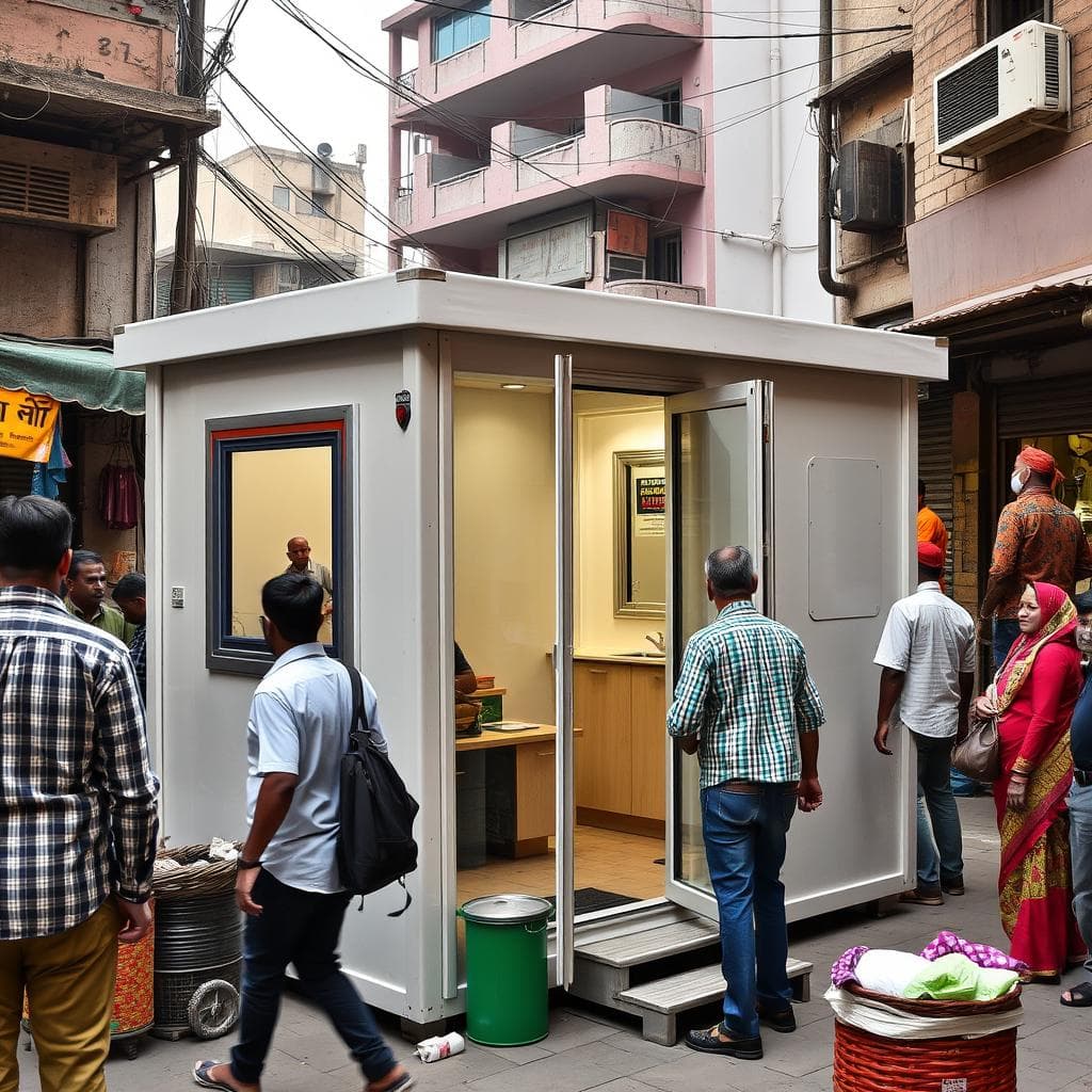 Temporary office for wholesale traders in Chandni Chowk Temporary office for wholesale traders in Chandni Chowk