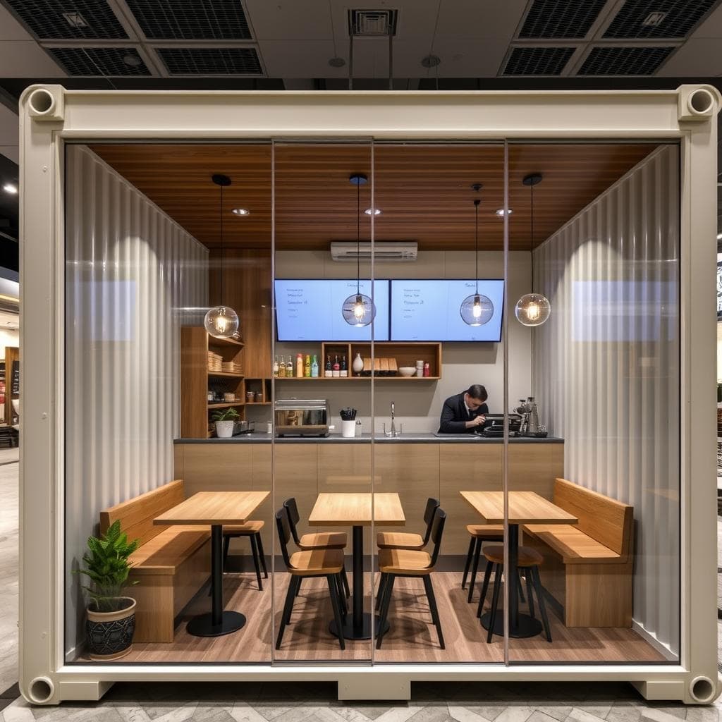 The Saket Standard container cafe model The Saket Standard container cafe model