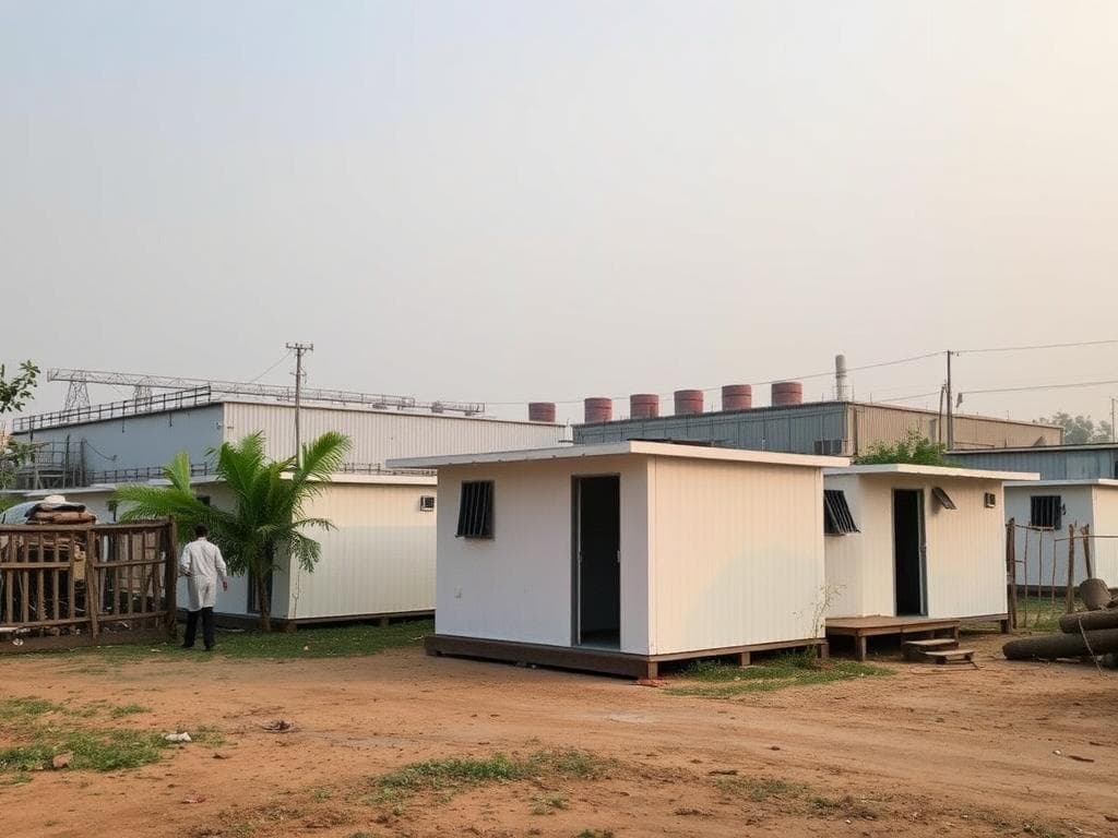 Worker housing for industrial facility expansion in Okhla, South Delhi Worker housing for industrial facility expansion in Okhla, South Delhi