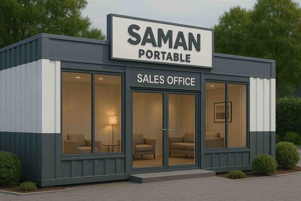 Saman Portable branded container sales office in India.
