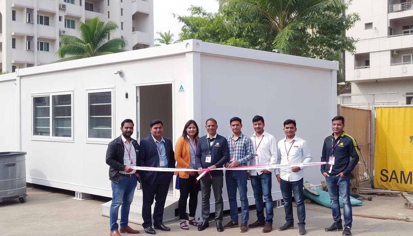Completed portable cabin project in Ghaziabad with satisfied customers