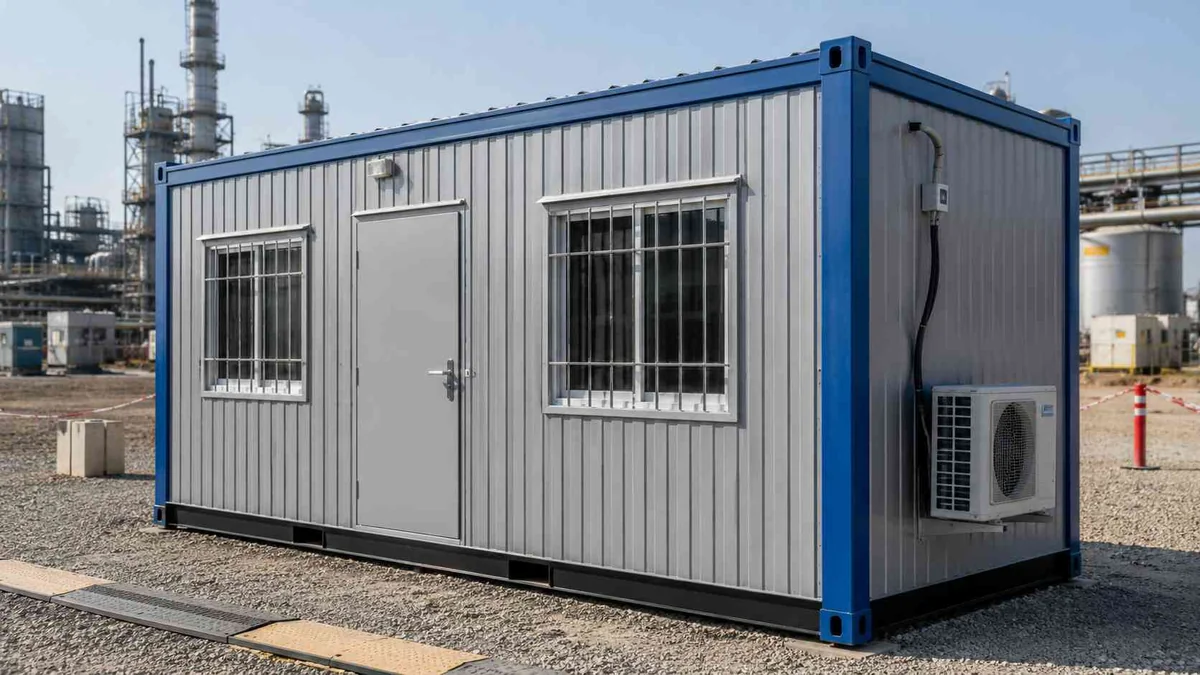 Container Office at IMT Bawal Container site office at an auto-component plant in IMT Bawal