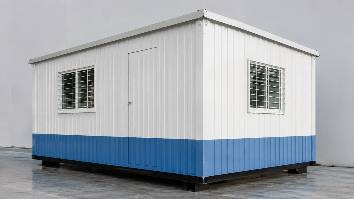 Container office manufactured by SAMAN Portable for a Raipur site