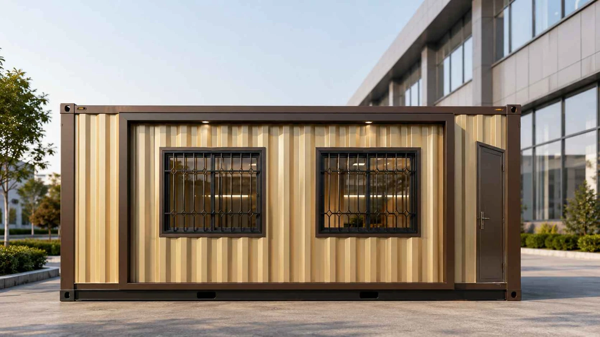 Container Dispatch-Yard Cabin in Nellore Container dispatch-yard cabin at a Nellore logistics unit