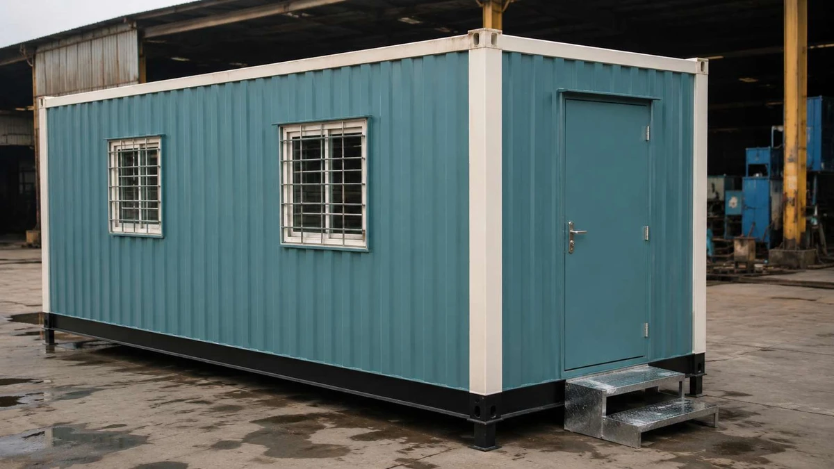 Container QC Office in Sonipat Container QC and supervisor office at a Sonipat manufacturing unit