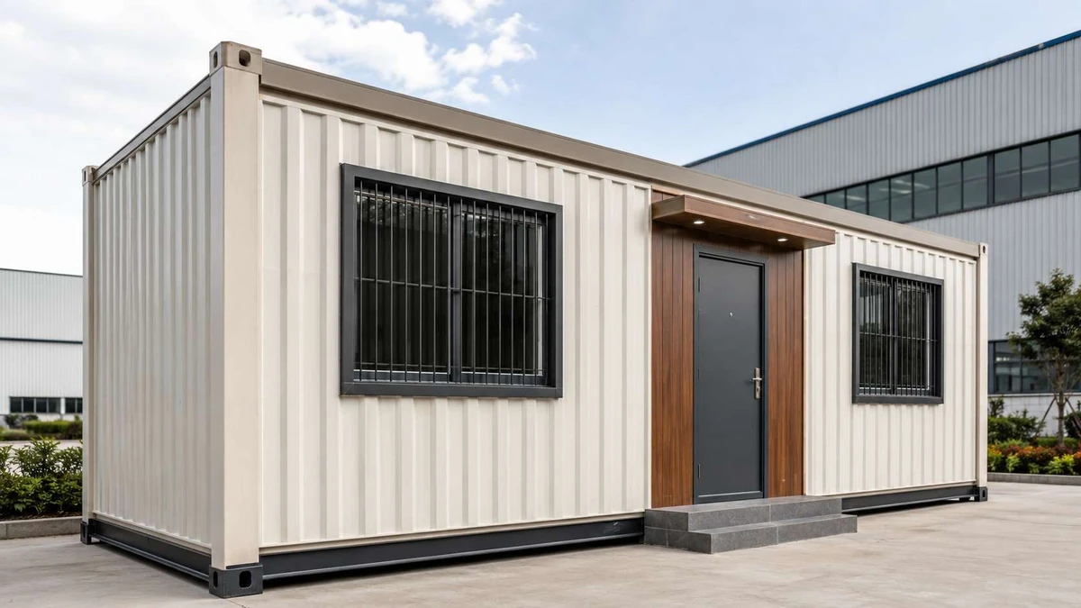 Container Admin Cabin for Thrissur Container admin cabin for an industrial unit in Thrissur