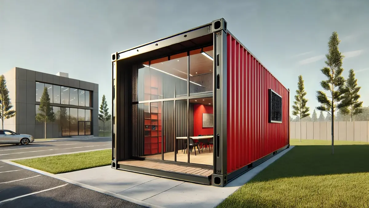 Steel container office for auto plant site at Oragadam SIPCOT Chennai