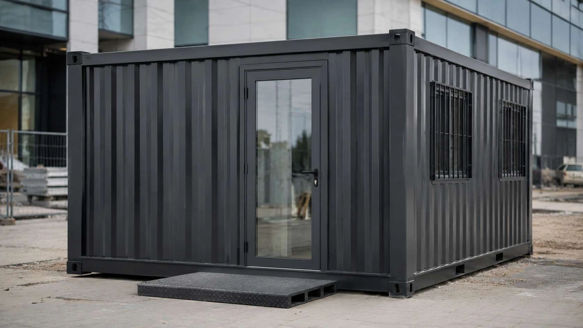 Container office used as a foundry supervisor cabin in Coimbatore