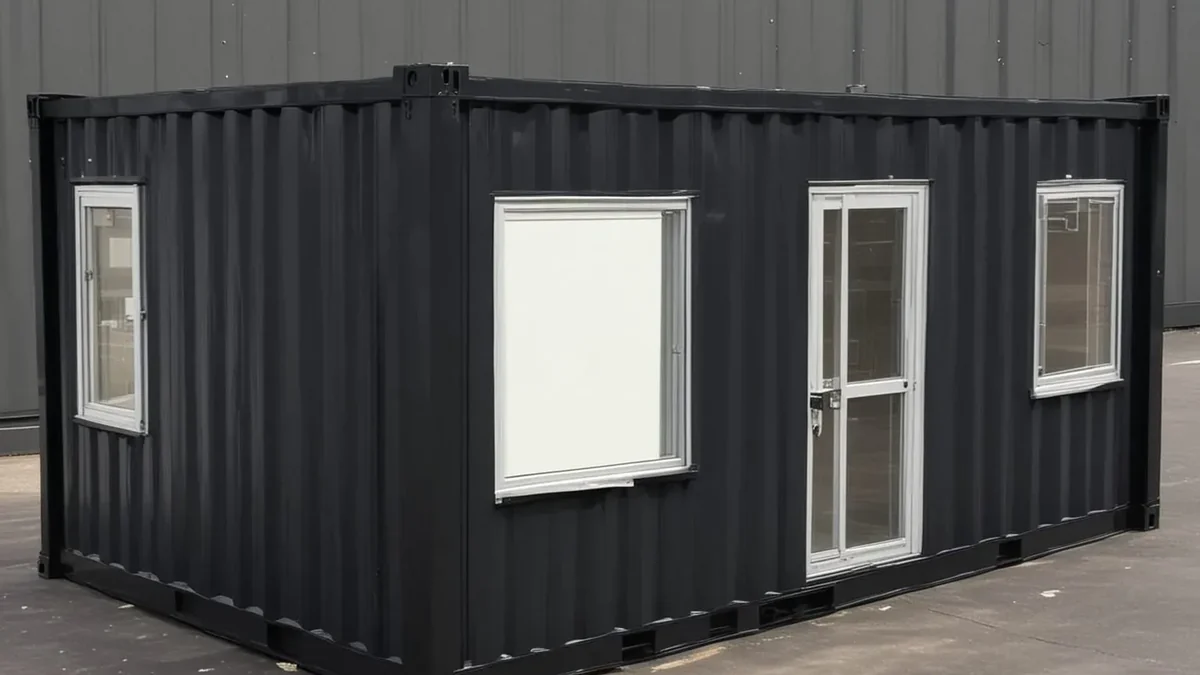 Steel container office for Okhla industrial area Delhi delivered from Greater Noida