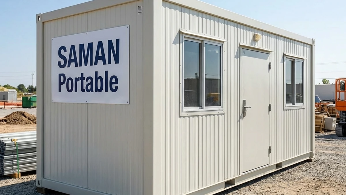Compact container office unit with door and window for VKI Jaipur MSME unit