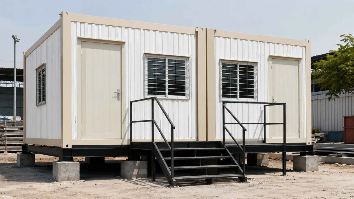 40ft container project office for a Kanpur industrial site