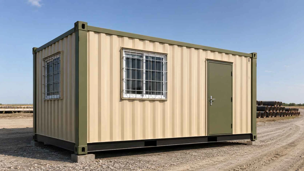 Container project office at the MSEZ refinery belt near Mangalore