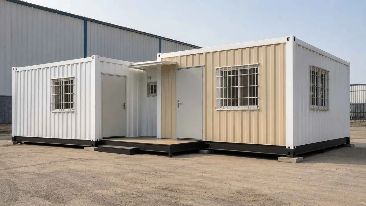 40ft container project office for a Surat industrial site