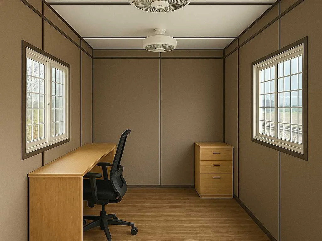 Porta cabin interior office fit-out by SAMAN
