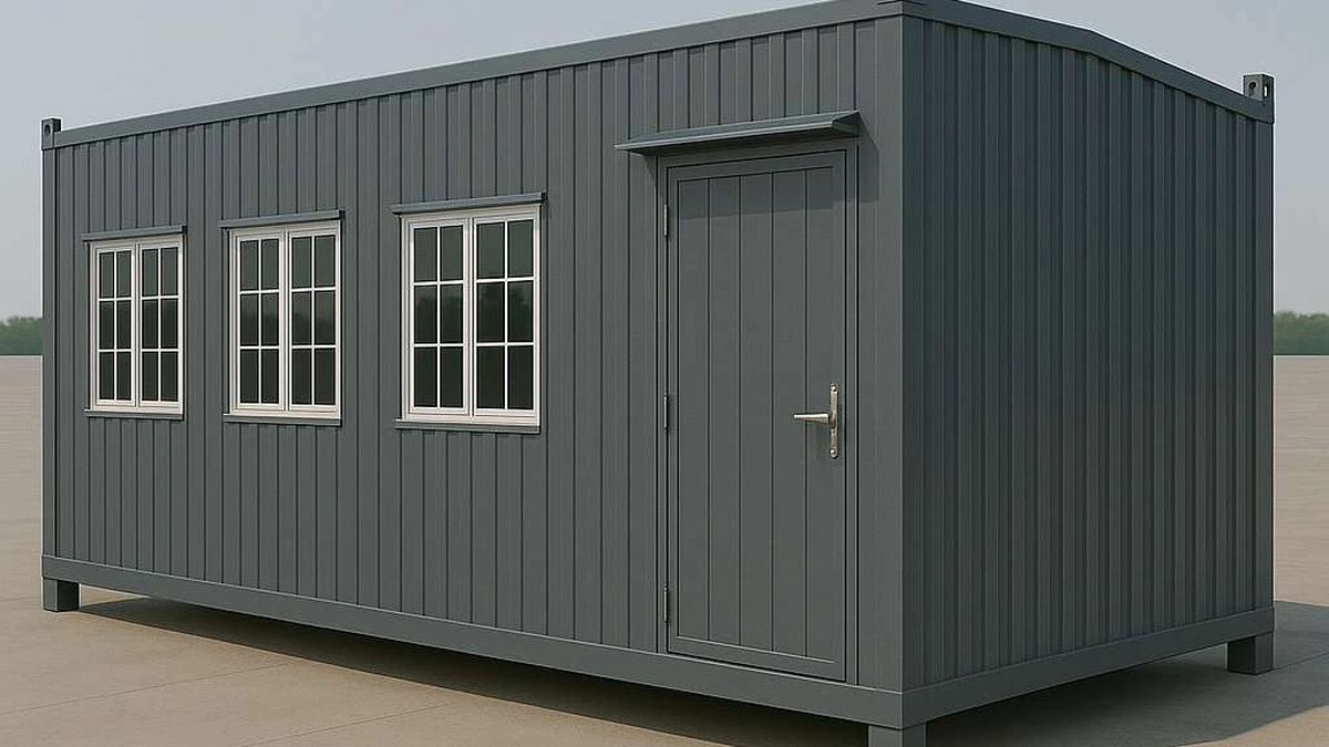 Porta cabin in Coimbatore â€” MS steel-frame unit by SAMAN, dispatched from Bangalore