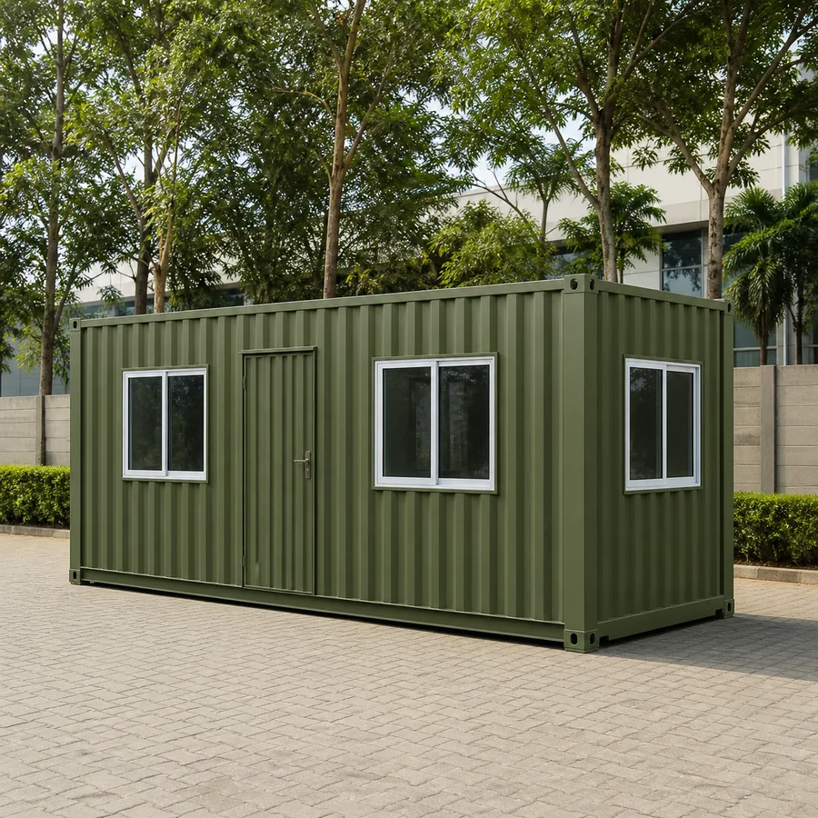 You may also like card for You may also like card for Container Office Cabin, moss olive 20x10 ft exterior