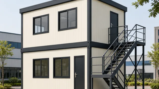 Double Story (G+1) Porta Cabin by SAMAN — exterior view