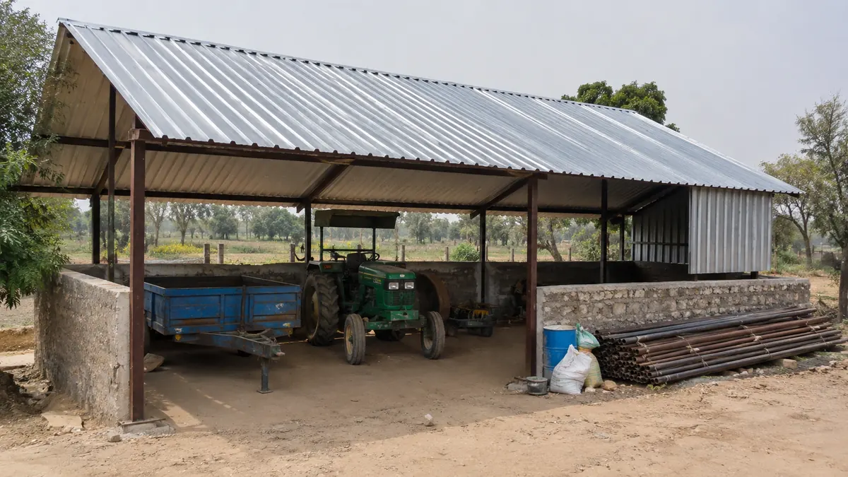 GI corrugated metal roofing sheet on a utility shed GI corrugated metal roofing sheet on a utility shed