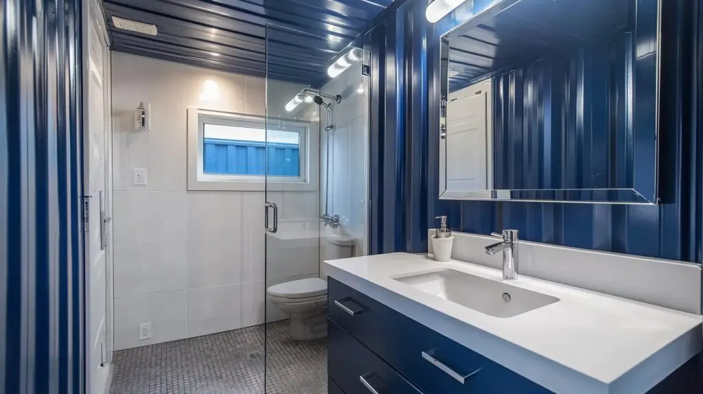 shipping container bathroom for sale