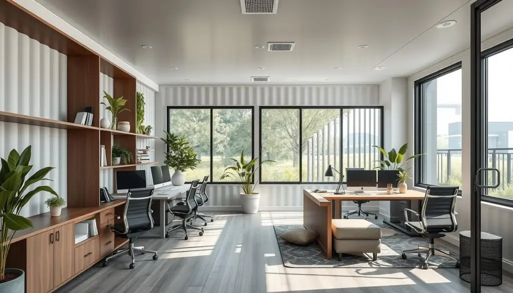 Container Office Interior Design