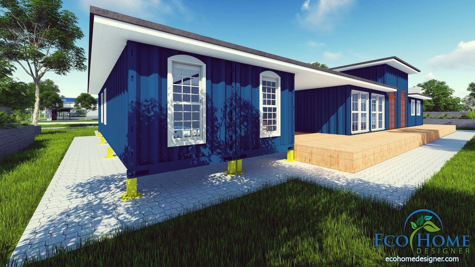 container home designer sch9 8 x 40ft house andejong design