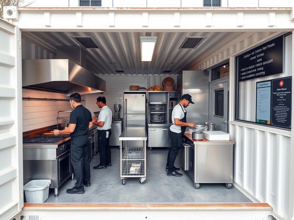 Container cloud kitchen with delivery focus in Pitampura Container cloud kitchen with delivery focus in Pitampura