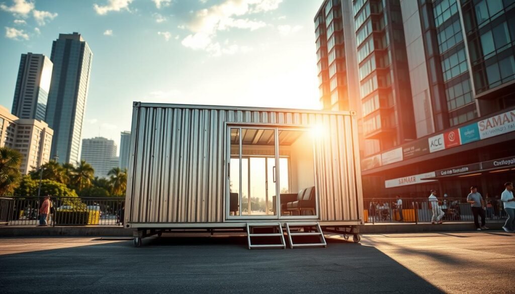 Durable steel portable cabin