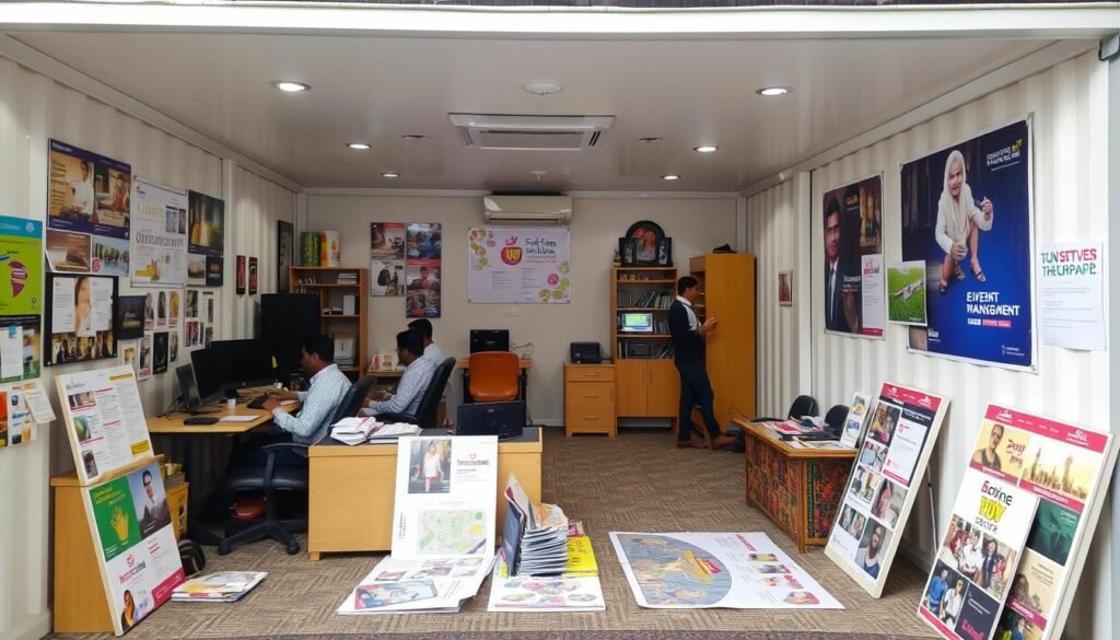 Event management office in portable cabin in Janakpuri Event management office in portable cabin in Janakpuri