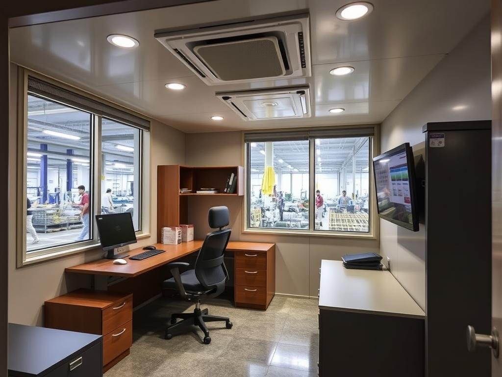 Factory Supervisor Portable Office Cabin in Ballabhgarh industrial area Factory Supervisor Portable Office Cabin in Ballabhgarh industrial area