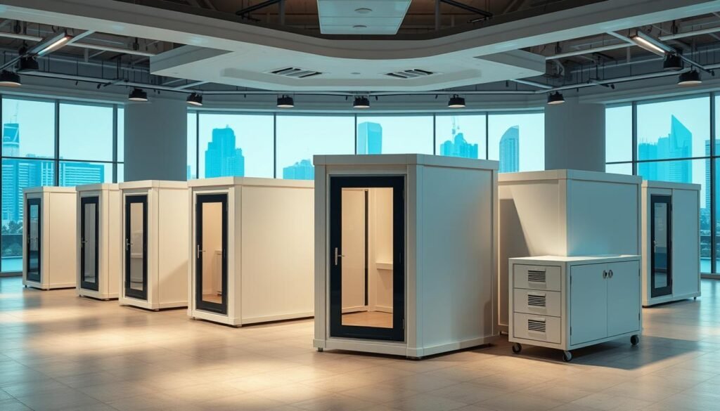 Modular portable office and security cabins