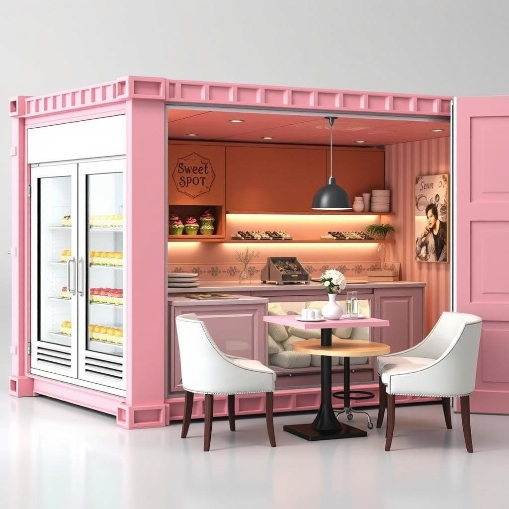 SAMAN's Sweet Spot model designed for dessert and pastry cafes SAMAN's Sweet Spot model designed for dessert and pastry cafes