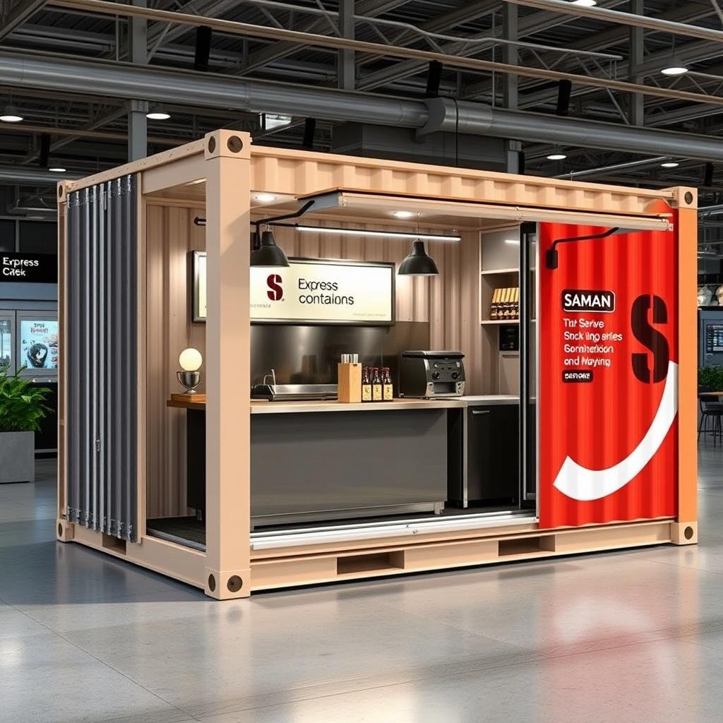 SAMAN's compact Express Kiosk model for high-traffic areas SAMAN's compact Express Kiosk model for high-traffic areas