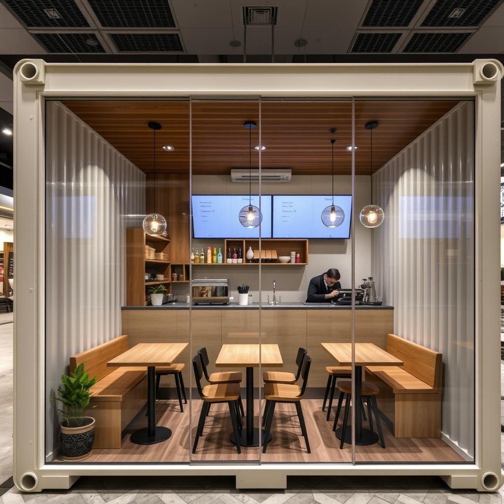 The Saket Standard container cafe model The Saket Standard container cafe model