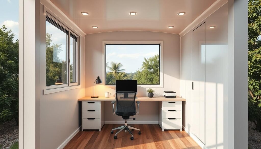 portable office cabin features